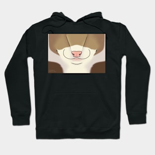 Cinnamon Ferret Face Hoodie